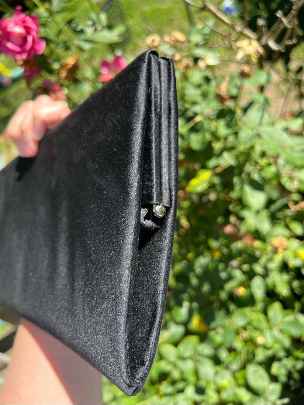 Vintage Y2K Kate Spade Satin Evening Clutch matching Kisslock Coin Purse Italy - Picture 6 of 16